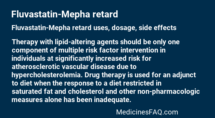 Fluvastatin-Mepha retard