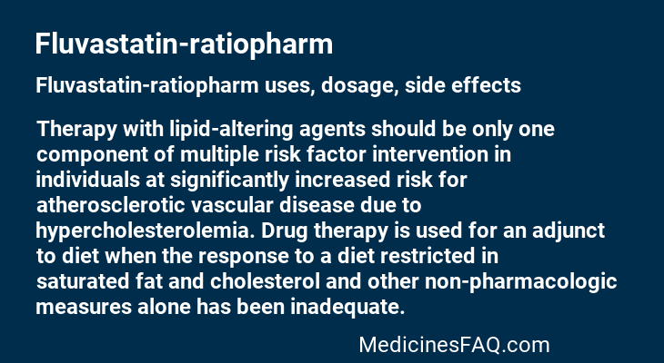 Fluvastatin-ratiopharm