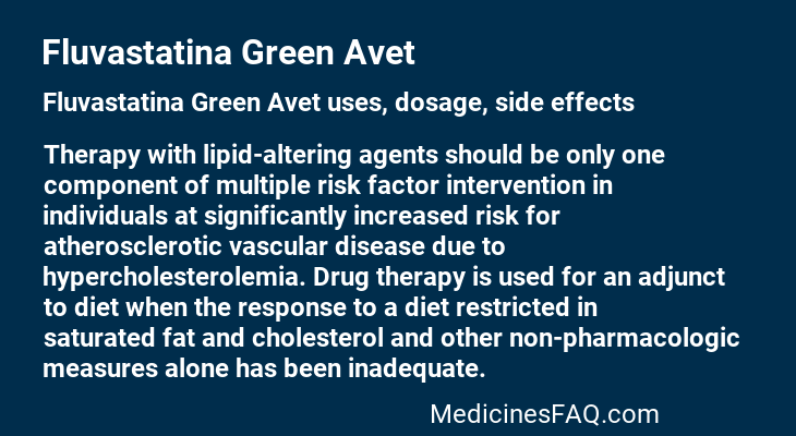 Fluvastatina Green Avet