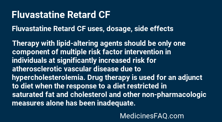 Fluvastatine Retard CF