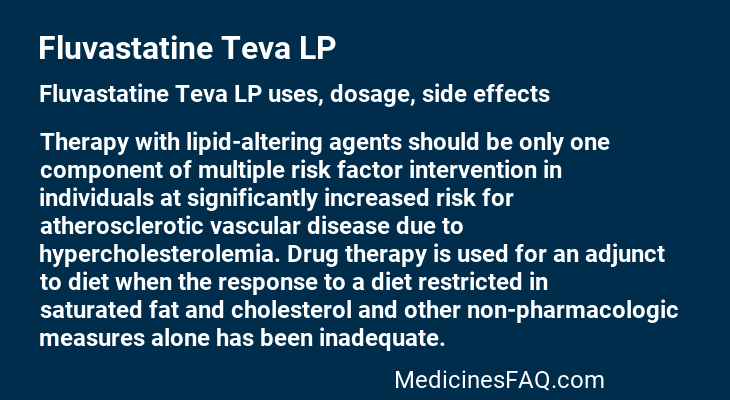 Fluvastatine Teva LP