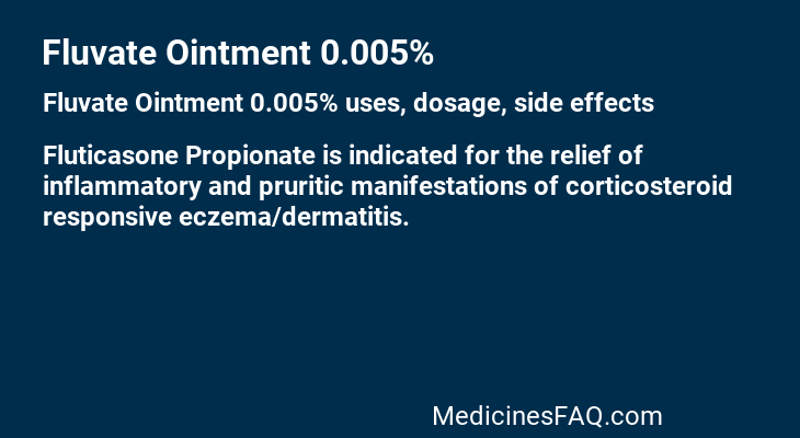 Fluvate Ointment 0.005%