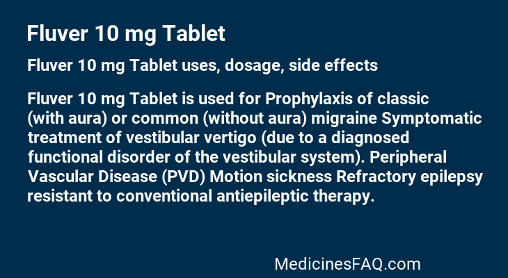 Fluver 10 mg Tablet