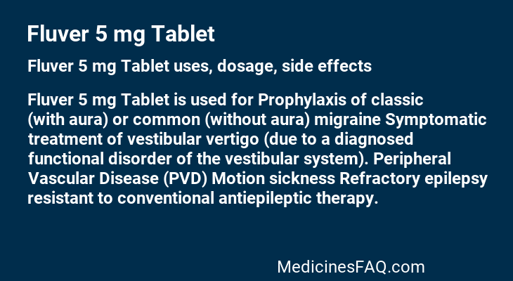 Fluver 5 mg Tablet