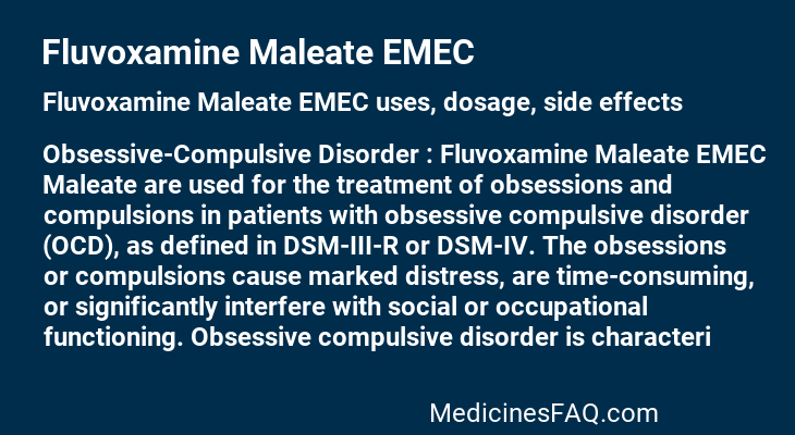 Fluvoxamine Maleate EMEC