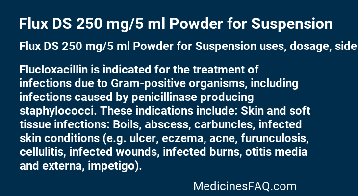 Flux DS 250 mg/5 ml Powder for Suspension