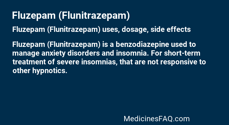 Fluzepam (Flunitrazepam)