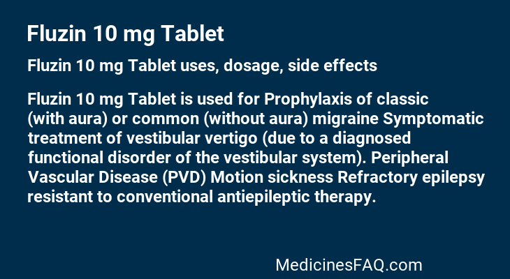 Fluzin 10 mg Tablet