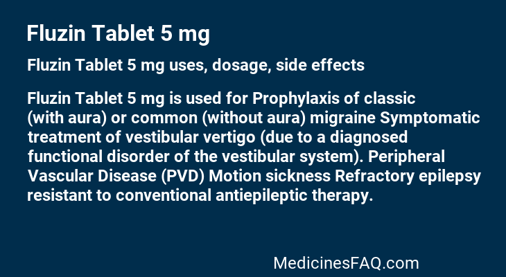 Fluzin Tablet 5 mg