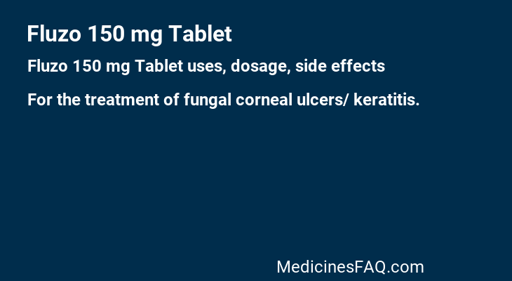 Fluzo 150 mg Tablet