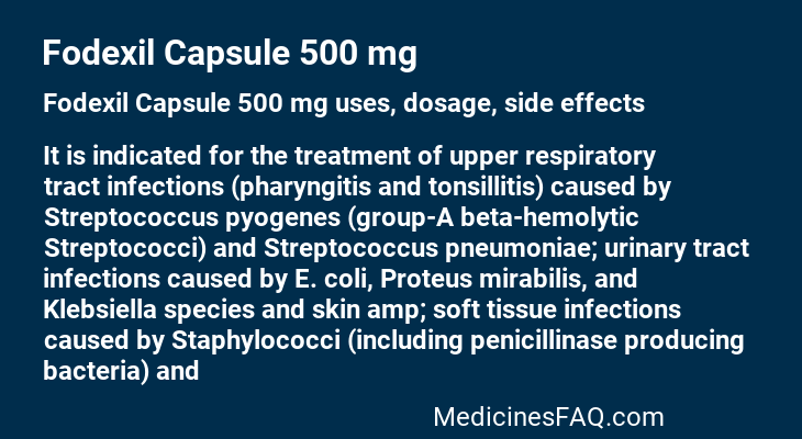 Fodexil Capsule 500 mg