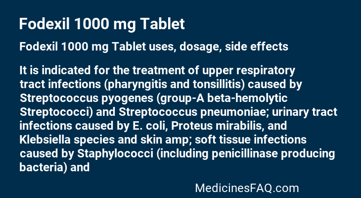 Fodexil 1000 mg Tablet