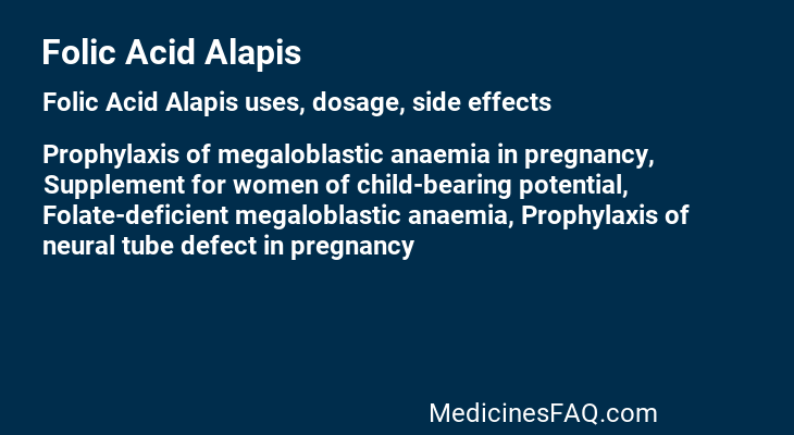 Folic Acid Alapis