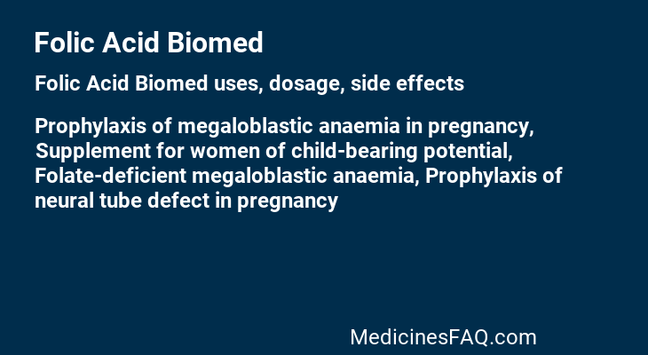 Folic Acid Biomed