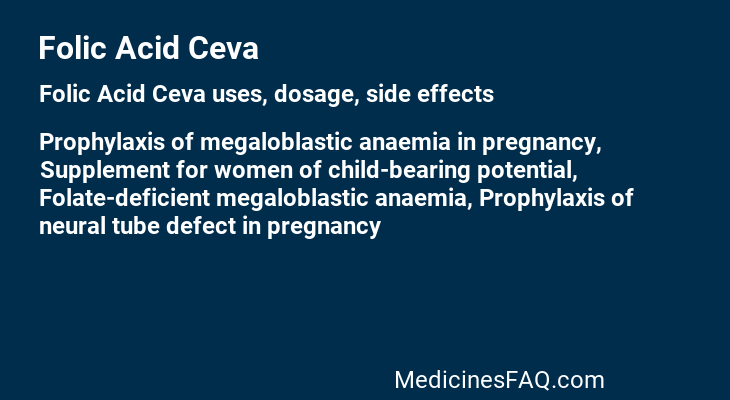 Folic Acid Ceva