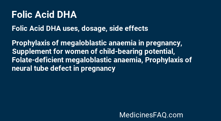 Folic Acid DHA