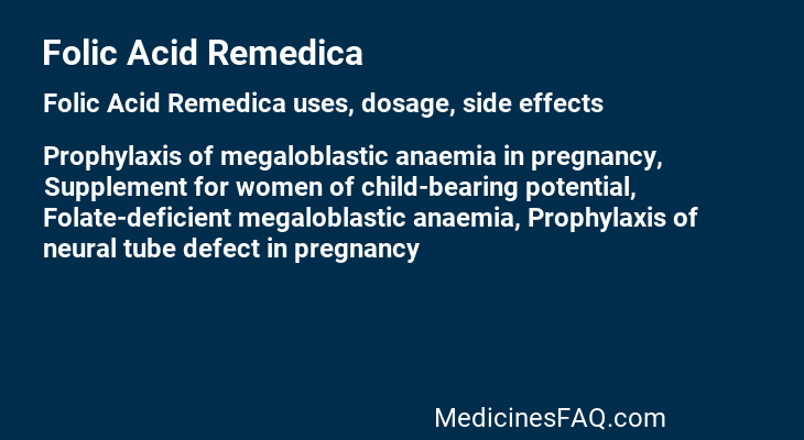 Folic Acid Remedica