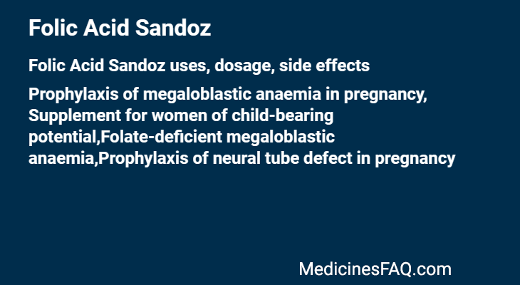 Folic Acid Sandoz