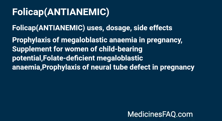 Folicap(ANTIANEMIC)