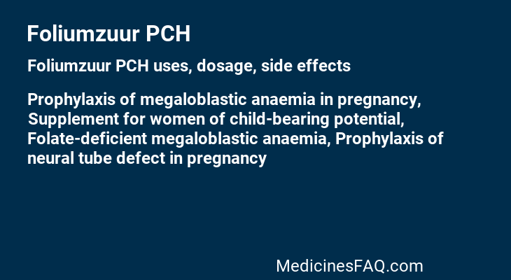 Foliumzuur PCH