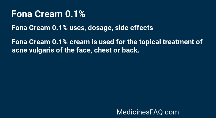 Fona Cream 0.1%