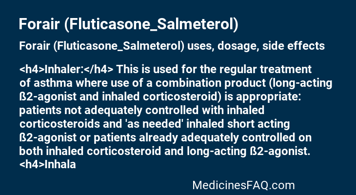 Forair (Fluticasone_Salmeterol)