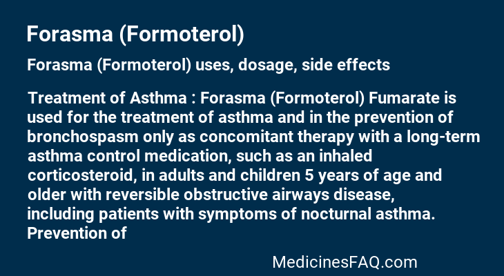 Forasma (Formoterol)