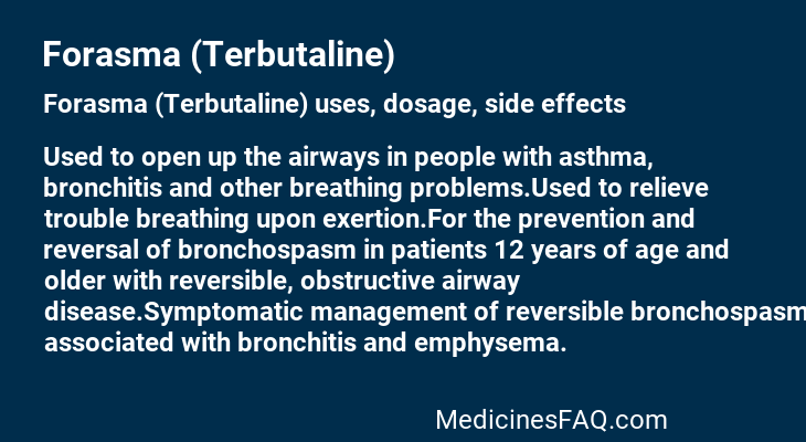 Forasma (Terbutaline)