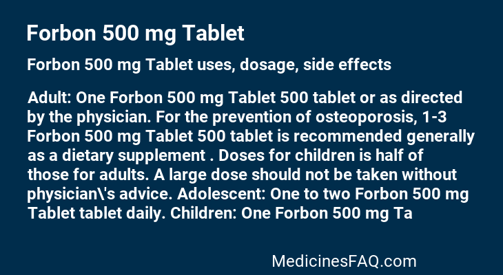 Forbon 500 mg Tablet