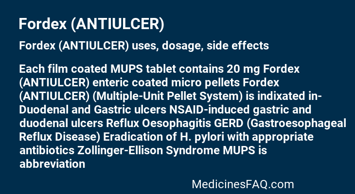 Fordex (ANTIULCER)