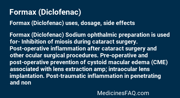 Formax (Diclofenac)
