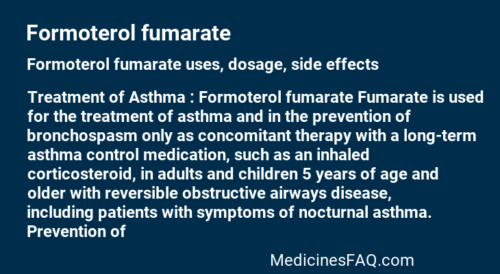 Formoterol fumarate