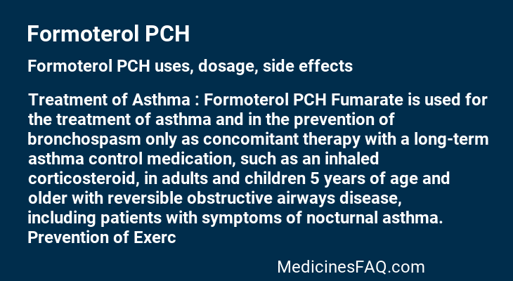 Formoterol PCH