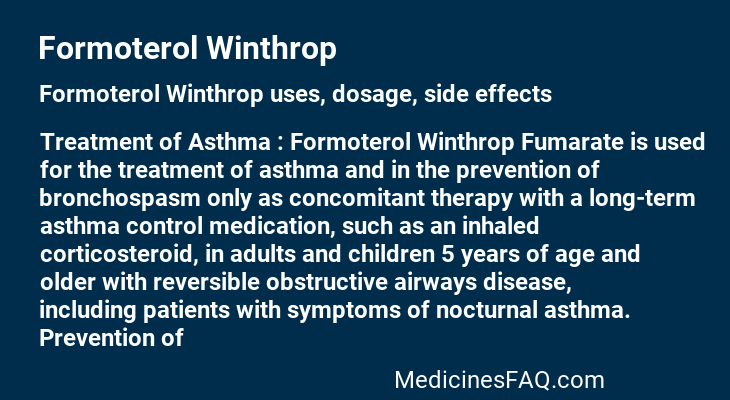 Formoterol Winthrop