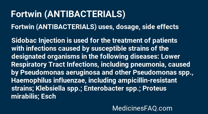 Fortwin (ANTIBACTERIALS)