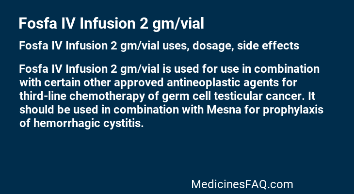 Fosfa IV Infusion 2 gm/vial