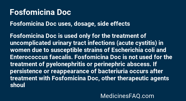 Fosfomicina Doc