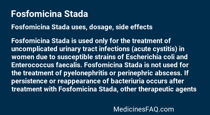 Fosfomicina Stada