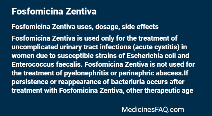 Fosfomicina Zentiva