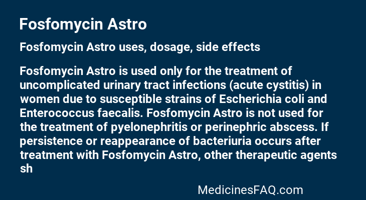 Fosfomycin Astro