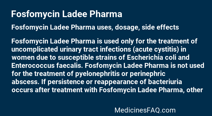 Fosfomycin Ladee Pharma