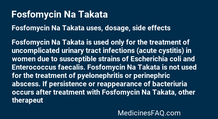 Fosfomycin Na Takata