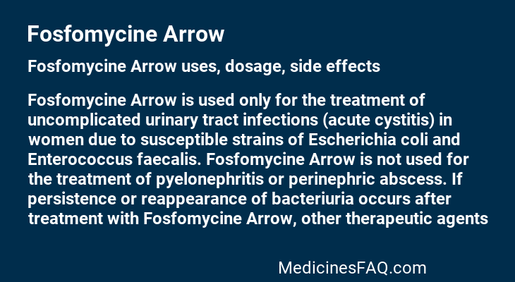 Fosfomycine Arrow