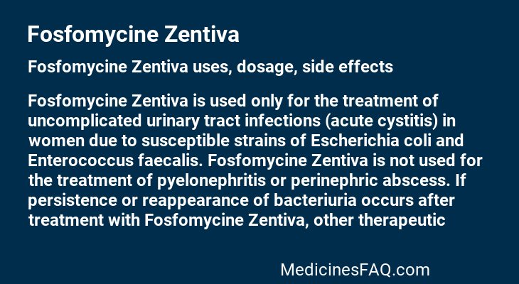 Fosfomycine Zentiva