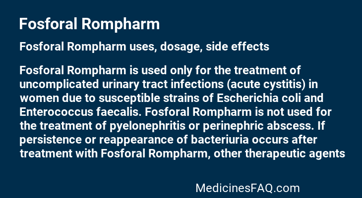 Fosforal Rompharm