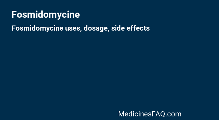 Fosmidomycine