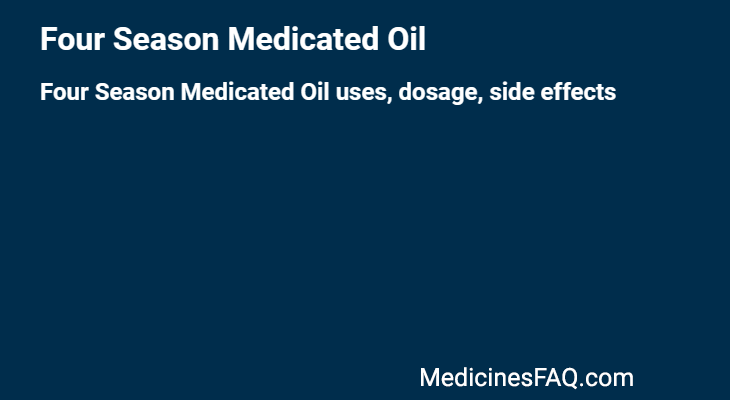 Four Season Medicated Oil