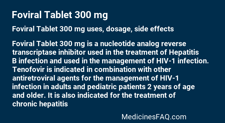 Foviral Tablet 300 mg