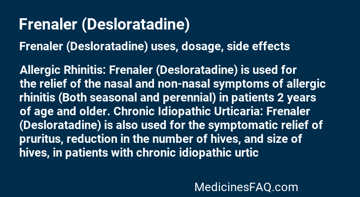 Frenaler (Desloratadine)