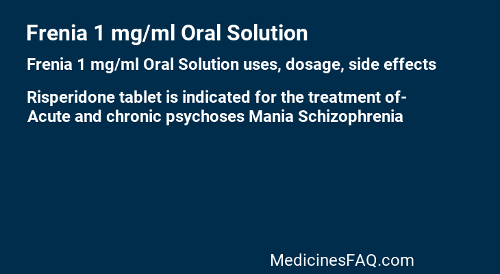 Frenia 1 mg/ml Oral Solution